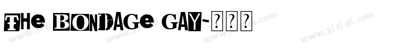 the bondage gay字体转换